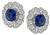 Sapphire Diamond Gold Earrings