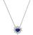 Sapphire Diamond Pendant Necklace