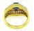 18k Gold Diamond Sapphire Ring