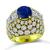 Estate 2.71ct Sapphire 5.75ct Diamond Gold Ring