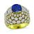 Estate 3.60ct Sapphire 5.75ct Diamond Gold Ring