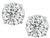 Estate GIA Certified 1.03ct and 1.01ct Diamond Stud Earrings