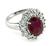 Ruby Diamond Engagement Ring