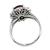 Platinum Diamond Ruby Engagement Ring
