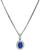 Sapphire Diamond Pendant Necklace