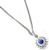 Platinum Diamond Sapphire Necklace