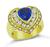 Estate 2.06ct Ceylon Sapphire 1.30ct Diamond Gold Heart Ring