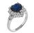 Sapphire Diamond Engagement Ring