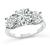 Estate 2.12ct Center Diamond 2.01ct Side Diamond Engagement Ring