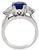 Platinum 2.14ct Sapphire Engagement Ring