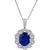 Estate 2.14ct Sapphire 1.20ct Diamond Pendant Necklace