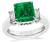 Estate 2.18ct Colombian Emerald 0.63ct Diamond Engagement Ring