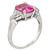 Pink Sapphire Diamond Engagement Ring