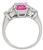Platinum Sapphire Diamond Engagement Ring