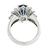 Platinum Sapphire Diamond Engagement Ring