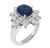 Diamond Sapphire Engagement Ring