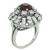 Rubellite Diamond Ring