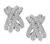 Round Cut Diamond 18k White Gold Earrings