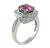 Pink Sapphire Diamond Ring