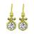 Vintage 2.46ct Diamond Gold Dangling Earrings