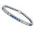 Estate 2.50ct Diamond Sapphire Line Bracelet