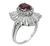 Garnet Diamond Ring