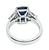 Platinum Diamond Sapphire Engagement Ring
