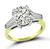 Estate 2.55ct Diamond Yellow and White Gold Engagement Ring