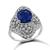 Estate 2.58ct Sapphire 0.99ct Diamond Ring