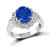 Estate 2.63ct Ceylon Sapphire 0.50ct Diamond Engagement Ring