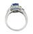 Platinum Diamond Sapphire Ring
