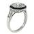 Diamond Onyx Engagement Ring