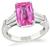 Estate 2.67ct Baby Pink Sapphire Engagement Ring