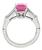 Baby Pink Sapphire Platinum Engagement Ring