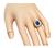 Victorian Oval Cut Sapphire Old Mine Cut Diamond 14k Yellow Gold Ring