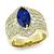 Estate 2.70ct Sapphire 1.66ct Diamond and Fancy Color Pink Diamond Gold Ring