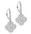 Round Cut Diamond Platinum Earrings