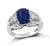 Estate 2.72ct Sapphire 0.60ct Diamond Engagement Ring