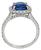 Platinum 2.89ct Sapphire Diamond Engagement Ring