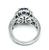 Platinum Diamond Sapphire Ring