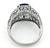 14k White Gold Sapphire Diamond Engagement Ring