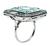 Platinum Aquamarine Ring