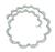 Baguette and Round Cut Diamond 18k White Gold Necklace
