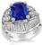 Estate 3.00ct Sapphire 2.56ct Diamond Ring