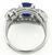 Platinum Diamond Sapphire Ring