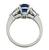 Platinum Diamond Sapphire Engagement Ring