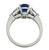 Platinum Diamond Sapphire Engagement Ring