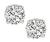 Estate 3.03ct Diamond Stud Earrings