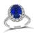 Estate 3.06ct Sapphire 0.90ct Diamond Engagement Ring