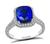 Estate 3.11ct Ceylon Sapphire 0.75ct Diamond Engagement Ring